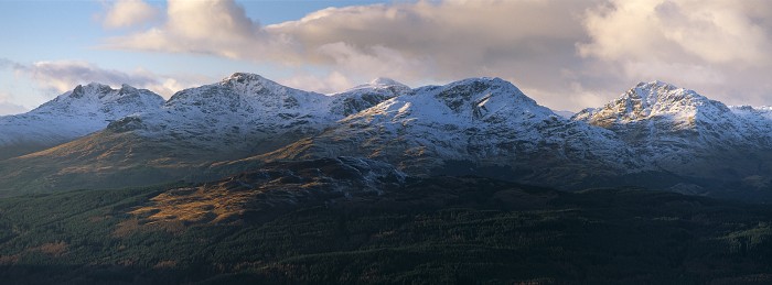 The Arrochar Alps. December 2012. Hasselblad XPan 90mm.