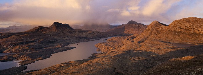 The Mountains of Inverpolly, April 2012. Hasselblad XPan 30mm.