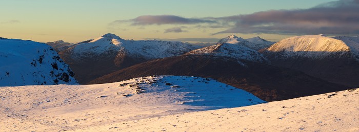 Stob Ghabhar and The Black Mount. Bridge of Orchy. Hasselblad X1D 75mm. January 2024