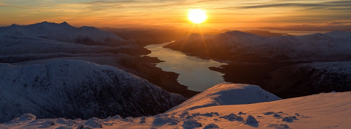 Loch Etive from Ben Starav. Hasselblad X1D 35mm. January 2023