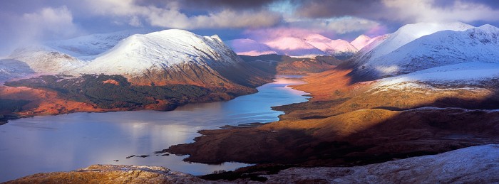 Loch Etive from Meall Copagach, Argyll and Bute. Hasselblad XPan 90mm. December 2017.