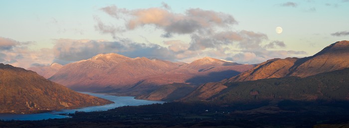 Moonrise over Loch Etive, Glen Lonan. Hasselblad X1D 100mm. December 2022