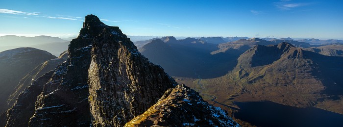 Lord Berkeley's Seat, An Teallach. Hasselblad 30mm. October 2013.