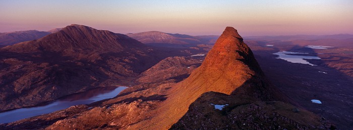Suilven and Canisp, Assynt. Hasselblad Xpan 45mm, May 2017